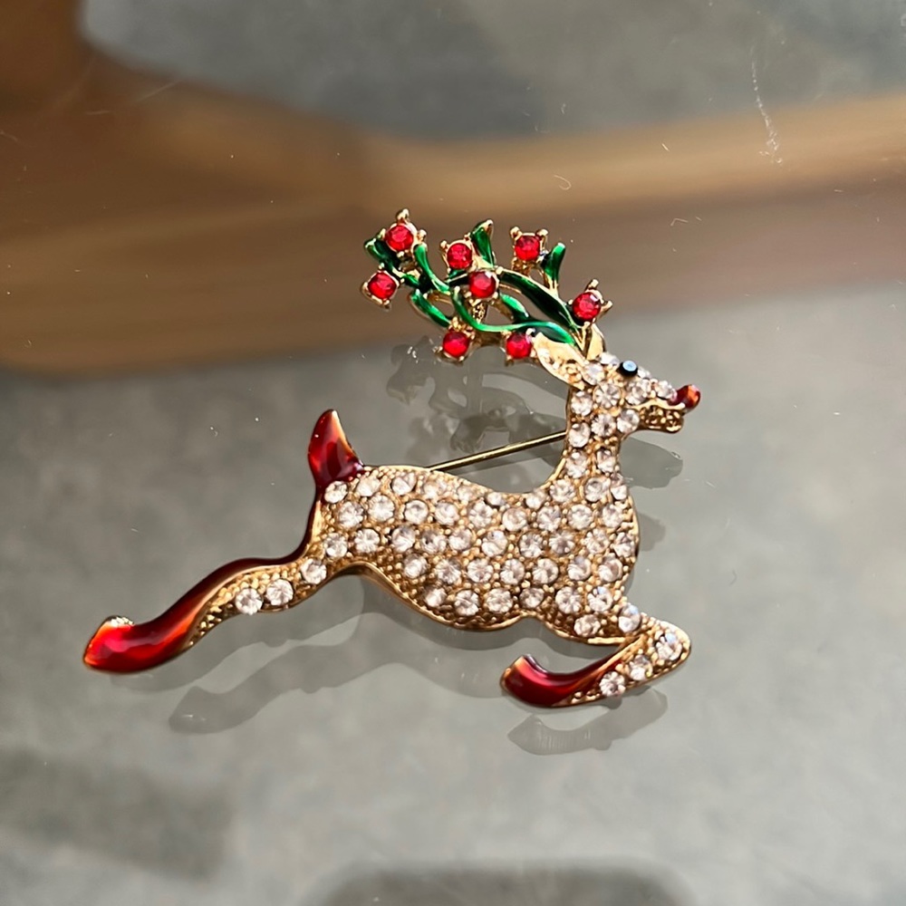 Vintage Reindeer Brooch